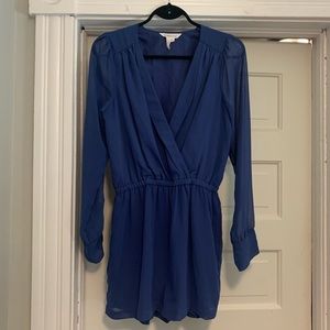 BCBGeneration Blue long sleeve romper - Size M